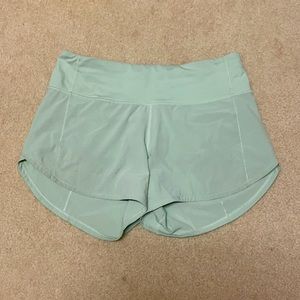 Lululemon teal speed up shorts